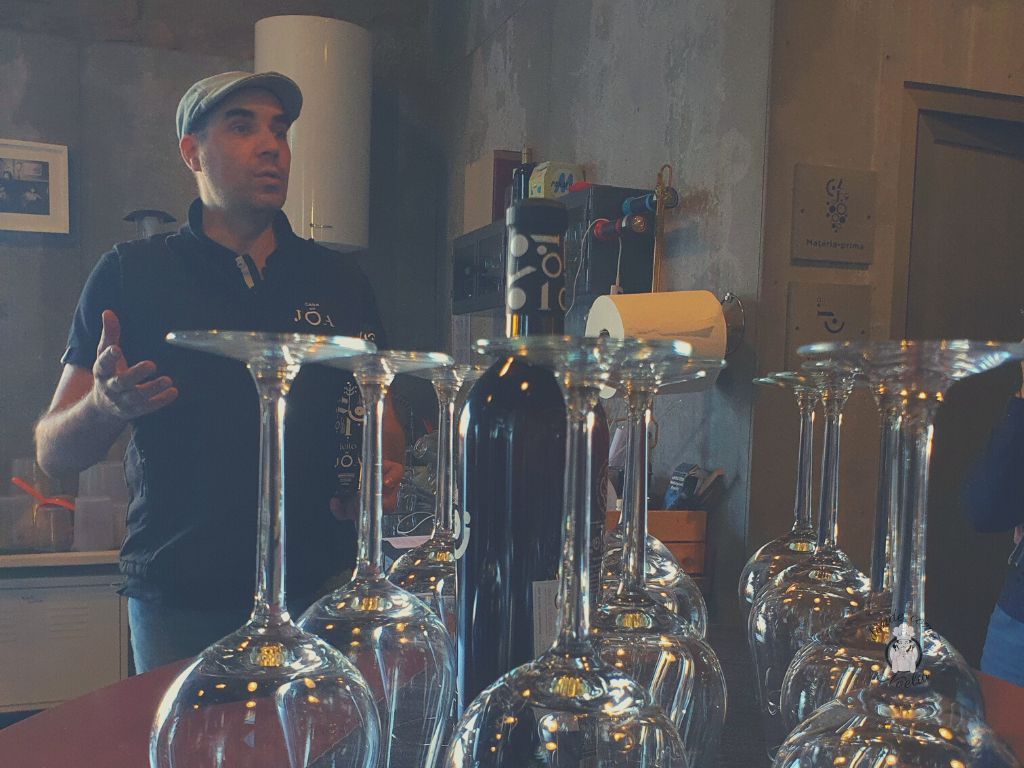 Jorge Ortega Alfonso explicando cómo se elabora el vino natural